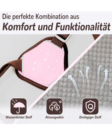 Multi-Purpose Dog Harness & Leash Set - Outbreak-Proof Anti-Train Safety Harness for Small & Medium Dogs (Pink M) - Buy Online on SooperMarket.com