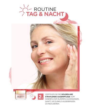 L'Or al Paris Age Perfect Golden Age Eye Care Cream - Anti-Aging & Brightening for Mature Skin with Peony Extract & Calcium B5 - 15ml - Buy Online on SooperMarket.com