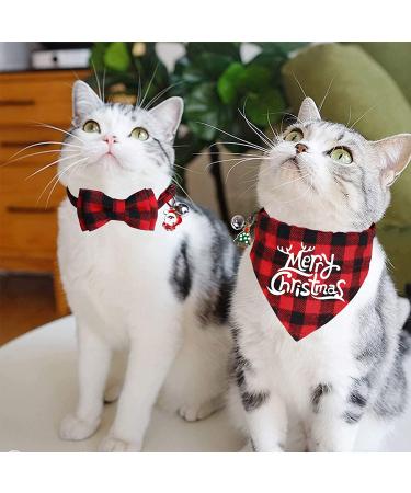 STMK Holiday Cat Bandana Collar with Bell - Festive Christmas, Thanksgiving, Halloween Design for Cats and Kittens - Buy Online on SooperMarket.com