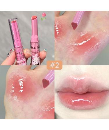 Mrettick Heart Shape Jelly Lipstick - Long-Lasting Moisturizing Lip Stain | Hydrating Tinted Lip Gloss for Non-Sticky Glamour - Buy Online on SooperMarket.com