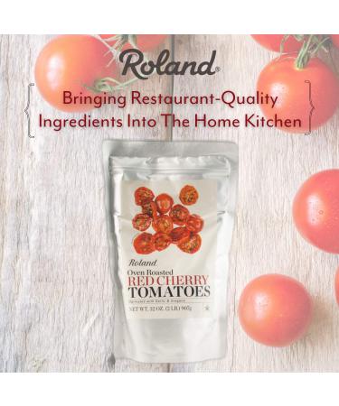 Roland Foods Oven Roasted Tomatoes Marinated with Garlic & Oregano 32oz - Specialty Imported Cherry Tomatoes - Buy Online on SooperMarket.com