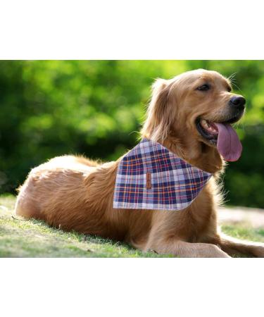 Lionet Paws Dog Bandana | Triangular Headscarf for Small Medium & Large Dogs | Dark Blue | Pack of 1 - Buy Online on SooperMarket.com