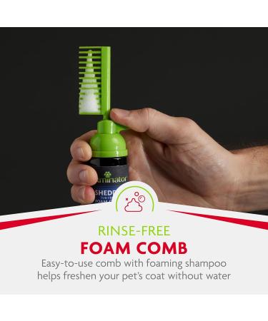 Furminator Waterless Foaming Shampoo & Deshedding Comb for Cats | Reduce Hair Loss & Odor - International Shipping - Buy Online on SooperMarket.com