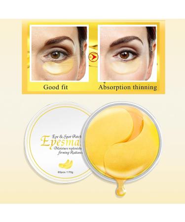 Puffy Eyes Treatment: 30 Pairs Gold Eye Masks for Dark Circles, Anti-Aging, and Firming - Reduce Fine Lines and Refresh Skin - Buy Online on SooperMarket.com