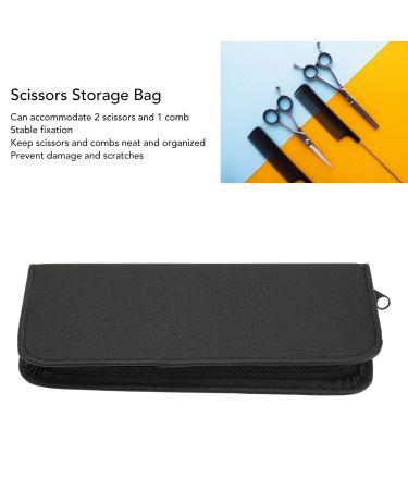 Portable PU Scissors Bag - Wear-Resistant & Soft Protection for Hairdressers | Professional Salon Tools - Buy Online on SooperMarket.com