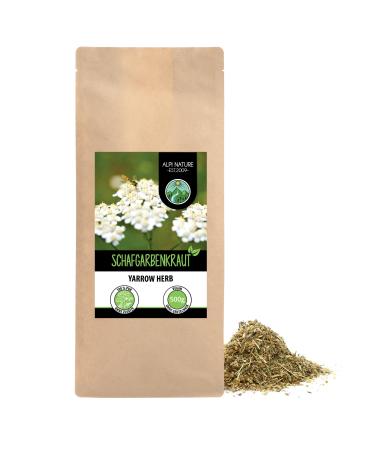 SHARBON Tea (500g) cut gently dried yarrow herb 100% pure and natural to prepare tea herbal tea yarrow tea 500 g (1 Pack)