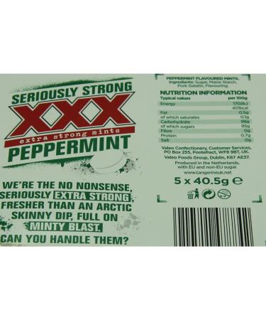 XXX Extra Strong Peppermint Mints - 14 Rolls with TinTastic Silver Refillable Keepsake Tin - Buy Online on SooperMarket.com