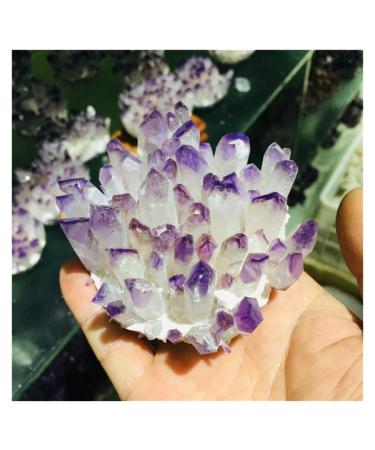 Natural Crystal Cluster Amethyst Specimen Ore Purple Reiki Stone Raw Crystal Home Decor Decoration Gift (Size : 500-600)