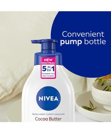 NIVEA Cocoa Butter Body Lotion | 48H Deep Moisturie |Daily Moisturizer | Light Non-greasy | with Cocoa Butter & Vitamin E | For Dry to very dry Skin | 625mL Pump Bottle - Buy Online on SooperMarket.com