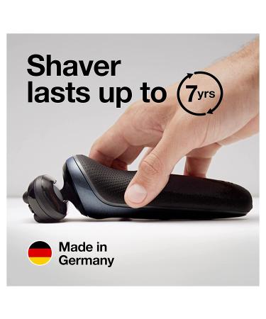 Braun Series 6 6075cc Electric Foil Shaver for Men | Wet & Dry Shave with Beard Trimmer | Clean & Charge SmartCare Center | Rechargeable Waterproof Razor in Black - Includes Leather Travel Case - Buy Online on SooperMarket.com