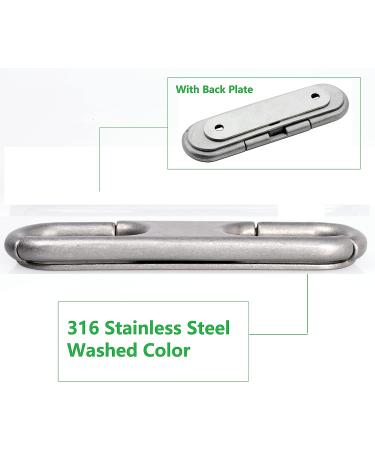 6 inch 2pcs Thorn Boat Folding Cleat with Eagle Handle, Stainless Steel - Set of 2 - Buy Online on SooperMarket.com