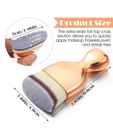 High Density Angled Flat Foundation Brush | Kabuki Makeup Brush for Liquid & Powder Blending - Buy Online on SooperMarket.com