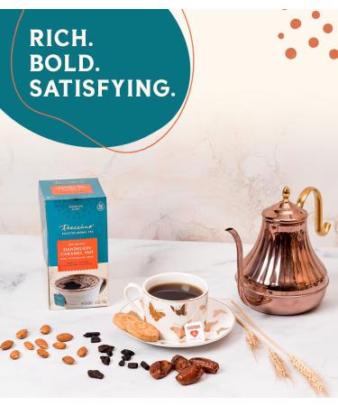 Teeccino Dandelion Caramel Nut Herbal Tea - Caffeine Free, 25 Bags (5.3 oz) - Buy Online on SooperMarket.com