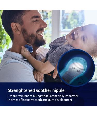 LOVI Dynamic Pacifier 18 Months+ | BPA-Free Silicone 2 Pack - Stardust Collection Blue - International Shipping Available - Buy Online on SooperMarket.com