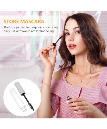 KALLORY Undercap Oil Bottle 10Pcs 10ML Eyelash Brush Tubes Eyelash Cream Bottles Castor Oil Containers White Eyeliner Pencil 11x1.5x1.5cm White - Buy Online on SooperMarket.com