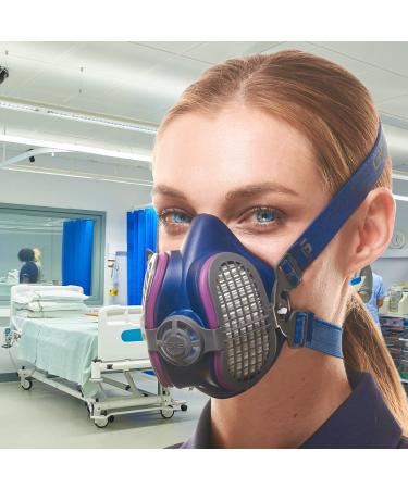 GVS ELIPSE P100 Elastomeric Half Mask Respirator with Source Control for Healthcare Professionals with Replaceable and Reusable Filters Included - Buy Online on SooperMarket.com
