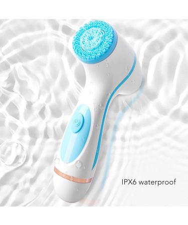 Facial Cleansing Brush Silicone Pore Deep Cleansing Electric Face Brush for Salon (Blue) - Buy Online on SooperMarket.com