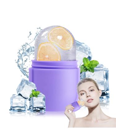 Ice Roller for Face and Eye Face Beauty Skin Care Kit for Brighten Skin and Enhance Your Natural Glow Remove Fine Lines Shrink Pores Reduce Acne and Lubricate the Skin (Purple)