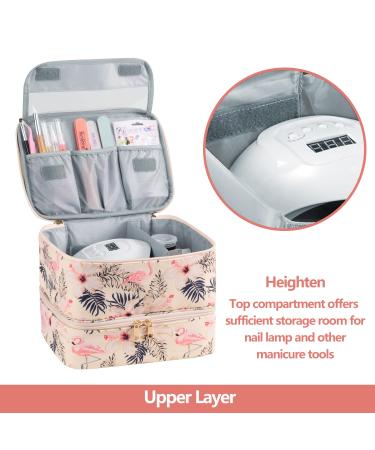 Buru s Double-Layer Nail Polish Organizer & Dryer Case - Holds 27 Bottles - Flamingo Yellow - Buy Online on SooperMarket.com