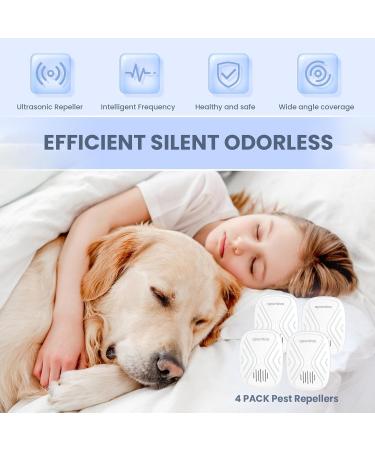 4-Pack UV Mosquito Lamp & Ultrasound Pest Control | Effective Insect Destroyer for Mice Cockroaches and Rats - Buy Online on SooperMarket.com