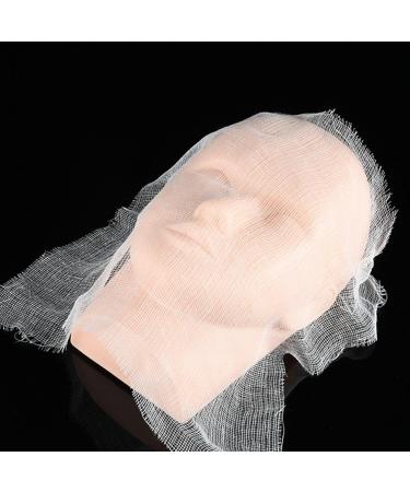100 Pcs Facial Mask Gauze - Breathable Disposable Skin Care Masks for SPA & Beauty Salon Use | International Shipping Available - Buy Online on SooperMarket.com