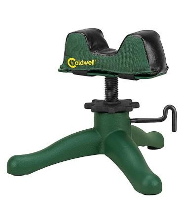 Caldwell The Rock Jr Adjustable Ambidextrous Rifle Shooting Rest for Outdoor Range, Green/Black