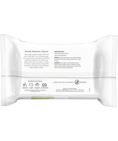 Burt's Bees Unscented Baby Wipes - 720 Count Pack, Hypoallergenic & All Natural with Aloe & Vitamin E - Fragrance Free Towelettes for Sensitive Skin - Buy Online on SooperMarket.com