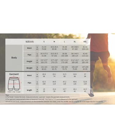 ARSUXEO Men's 2 in 1 Active Running Shorts with 2 Zipper Pockets B191 Black Medium - Buy Online on SooperMarket.com