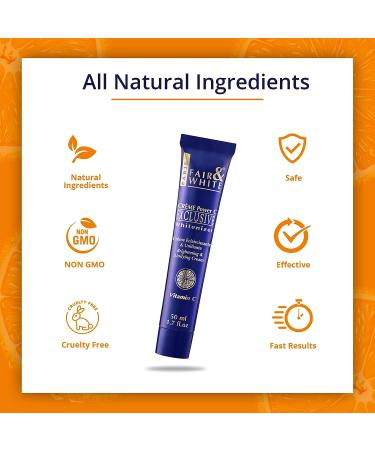 Fair and White Exclusive Skin Brightening Cream with Vitamin C | 1.7 Fl oz | Anti Aging Formula with Glycerin and Castor Oil for Face & Body - Buy Online on SooperMarket.com