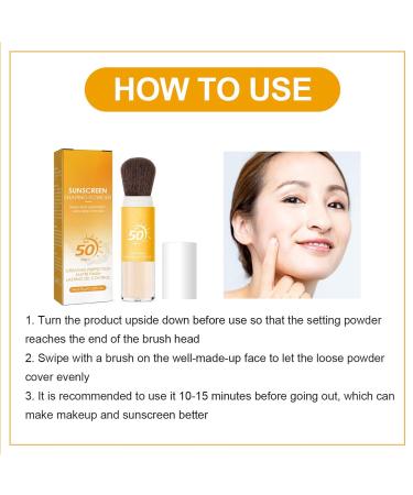 Mineral Sunscreen Setting Powder SPF 50 | Translucent Matte Finish | Lightweight Oil Control Face Powder for All Skin Types - Buy Online on SooperMarket.com