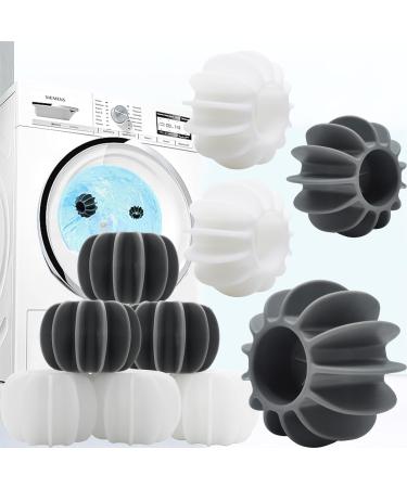 luckaide Dryer Balls Pack of 10 Wash Balls for Down Jackets Washing Ball for Washing Machine Reusable Dryer Ball Dryer Balls Tumble Dryer Ball for Clothes Cleaning (6 x 4 cm)