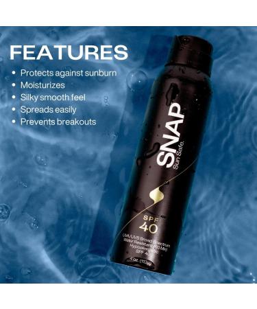 Buy SNAP Wellness Everyday Sunscreen SPF 40 - UVA/UVB Protection Alcohol-Free Vitamin E Water-Resistant Body & Face Sunscreen for Daily Use - International Shipping Available - Buy Online on SooperMarket.com