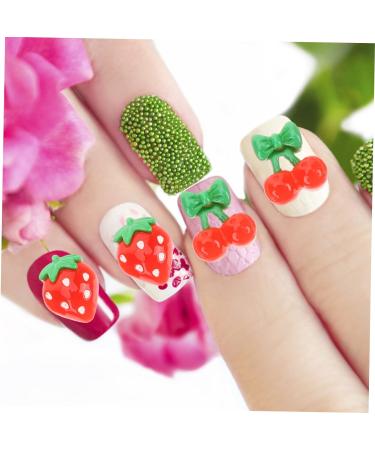 FRCOLOR Pack of 60 Nail Art Accessories Gothic Home Decor Charms Lip Gloss Nail Art Charm Nail Decorations for Nail Art Manual Fruit Slices Fruit Strawberry 3D Cut Cherry Resin Red - Buy Online on SooperMarket.com