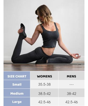 Yogingo 4 Pairs Yoga Socks for Men & Women - ABS Grip Slide-Resistant Warm & Cuddly Anti-Slip Pilates Socks - 4x Black - Buy Online on SooperMarket.com