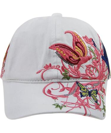 Qchomee Baseball Caps for Young Girls - Fashionable Snapback Hat with Sun Protection - Foldable Sport Sun Hat (White) - Buy Online on SooperMarket.com