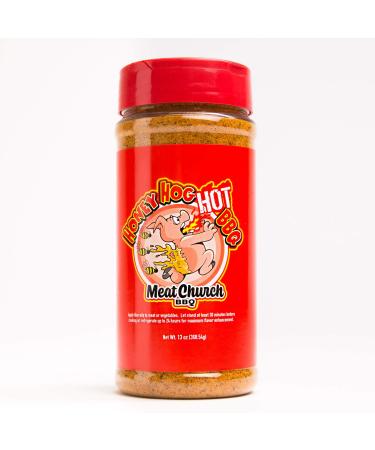 Meat Church Honey Hog Hot 13oz BBQ Rub 13 Ounce (Pack of 1)
