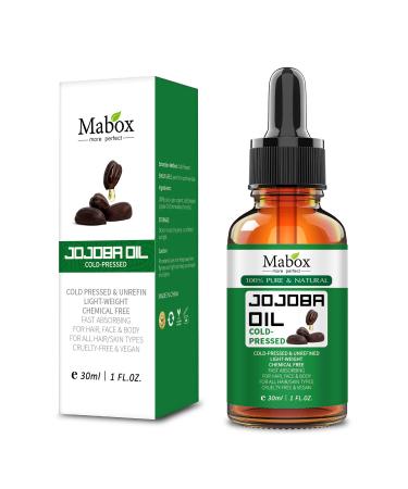 Organic Jojoba Oil 100% Pure | Cold Pressed Multi-Purpose Carrier Oil for Hair Face Skin and Beard - 1 Fl Oz (30ML - Buy Online on SooperMarket.com
