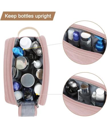 Toiletry Bag for Women BAGSMART Travel Toiletry Organizer Dopp Kit Water-Resistant Shaving Bag for Toiletries Accessories Pink Canvas Pink Canvas -Medium - Buy Online on SooperMarket.com
