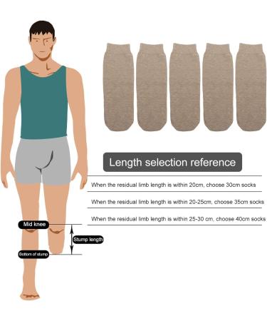 Demeras Breathable Cotton Prosthetic Limb Socks - Comfortable Daily Wear for Amputees - Buy Online on SooperMarket.com