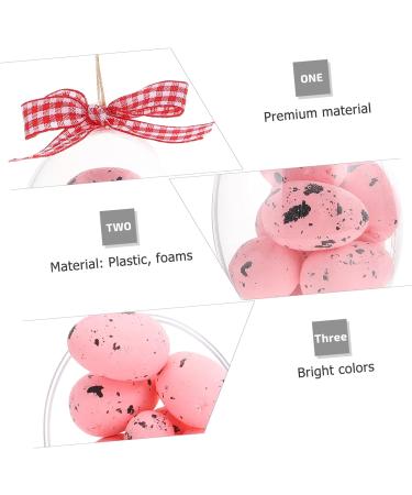 Alipis 2pcs Easter Eggs Hanging Easter Egg Ornament Easter Party Egg Decoration Easter Party Decorations Plastic Hamper Hanging Egg Decor Easter Party Hanging Decor Spot Props Foam Pink 8x5.7cm - Buy Online on SooperMarket.com