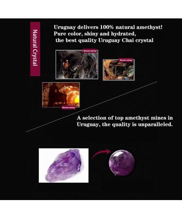 Natural Amethyst Crystal Clusters Stone from Uruguay Raw Geode Powerful deep Purple Crystals Geode with Polished Edges 2.2lbs Gift (Size : 2.2lbs) - Buy Online on SooperMarket.com