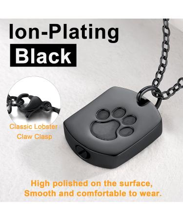 U7 Women's Cremation Urn Necklace - Cycle of Life & Celtic Knot Design Dog Footprints Wings Crucifix - Stainless Steel Pendant for Ashes - Ideal Memorial Jewelry - Buy Online on SooperMarket.com