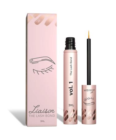 Liaison Lash Bond Eyelash Growth Serum - Natural Peptide Lash Boost & Enhancer for Longer, Fuller, & Thicker Lashes - Vegan, Cruelty Free, Paraben Free, Talc Free & Irritation Free Formula