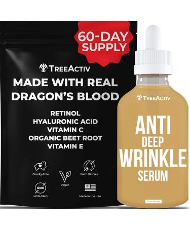 TreeActiv Crepey Skin Repair Treatment with Retinol for Face & Body | Anti-Wrinkle Serum - Buy Online on SooperMarket.com