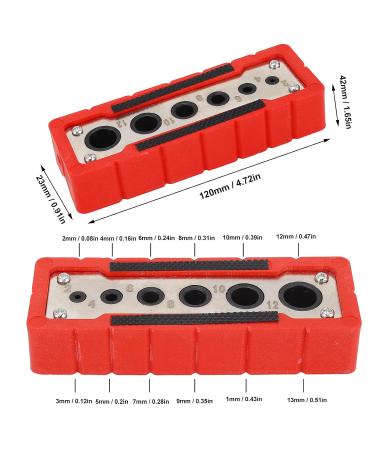 Woodworking Drilling Guide High Speed Steel Portable Drill Guide Simple Operation Precise Drilling DIY - Buy Online on SooperMarket.com