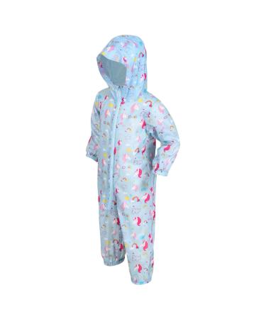 Regatta Unisex Kids Puddle Iv All-in-One Suit 36-48 months Unicorn (Blue)