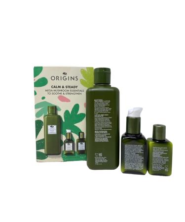 Origins Calm & Steady Mega-Mushroom Essentials | Soothe & Strengthen | International Shipping Available - Buy Online on SooperMarket.com