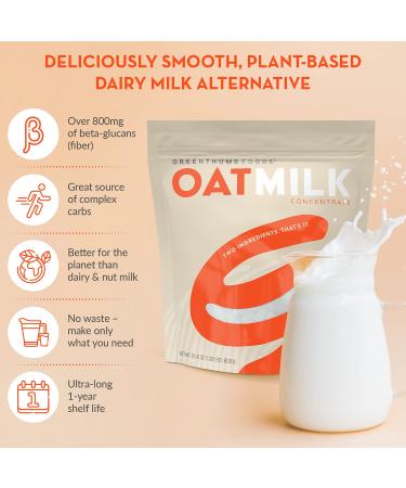 Green Thumb Foods Oat Milk Powder - Plant Based Gluten Free Non Dairy Milk - Vegan Non GMO - Made In USA - 1.32 lb - Buy Online on SooperMarket.com