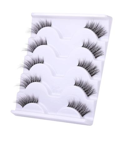 Natural Look Wispy 3/4 False Eyelashes - Handmade Soft Reusable Lashes Pack - Buy Online on SooperMarket.com
