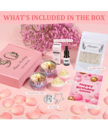 50th Birthday Pamper Gift Set for Women | Relaxation Spa Kit for Mum, Sister, Friend | Self Care Bath Gift Hamper | Perfect Birthday Present for Her - Buy Online on SooperMarket.com